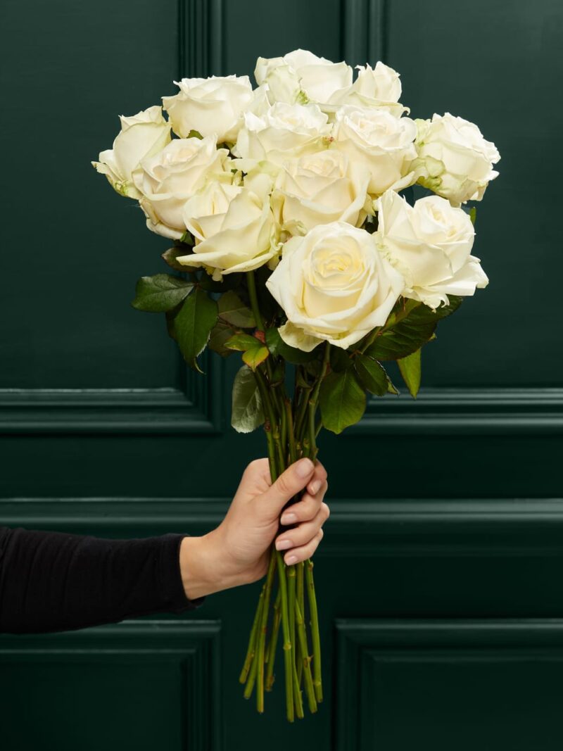 White Avalanche™ rožu pušķis